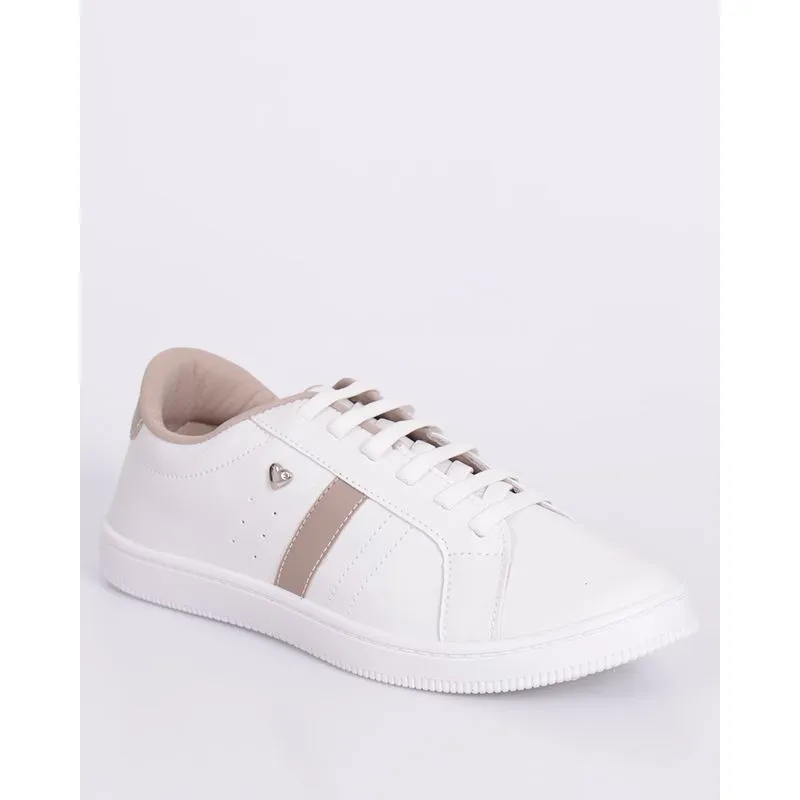 Tênis Feminino Casual com Recortes Branco 36