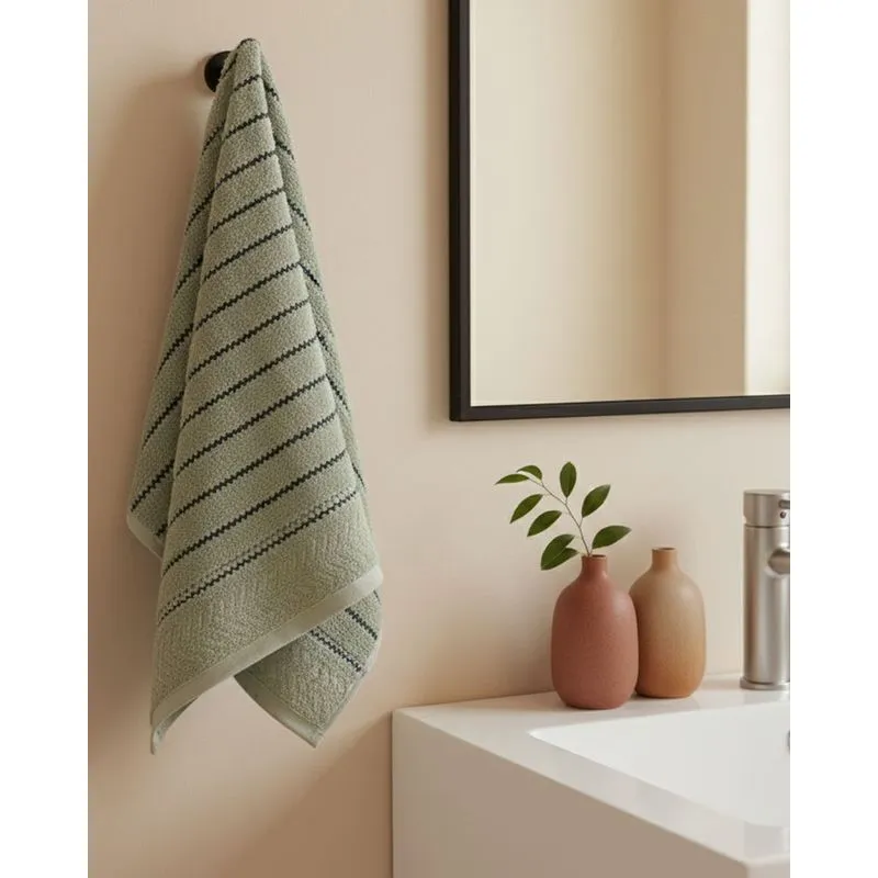 Toalha de Rosto Zig Olinda 50cm x 70cm Verde UN