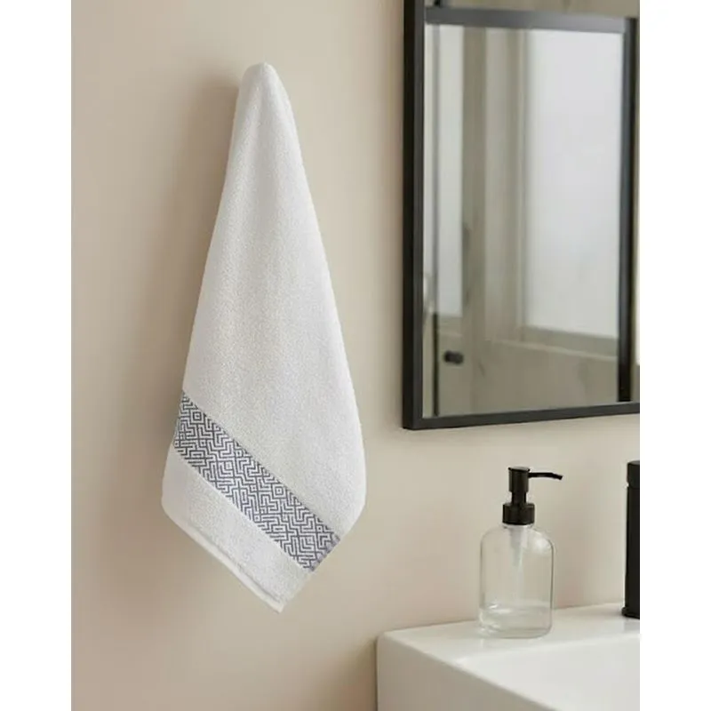 Toalha de Rosto Cronos Olinda 45cm x 70cm Off White UN