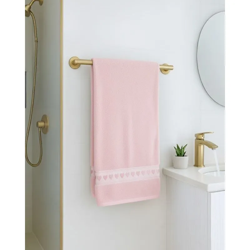 Toalha de Banho Algodão Olinda 70cm x 135cm Rosa UN
