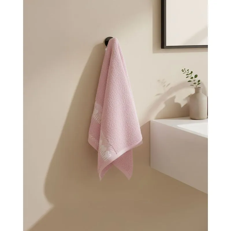 Toalha de Rosto Algodão Olinda 50cm x 70cm Amare Rosa UN