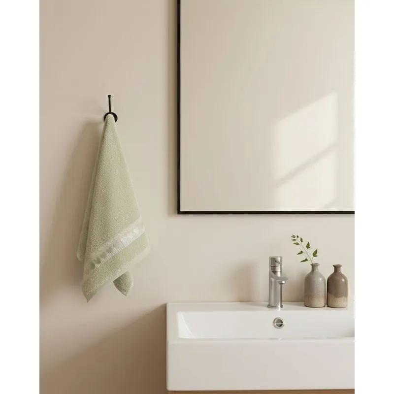 Toalha de Rosto Algodão Olinda Amare 50cm x 70cm Verde UN