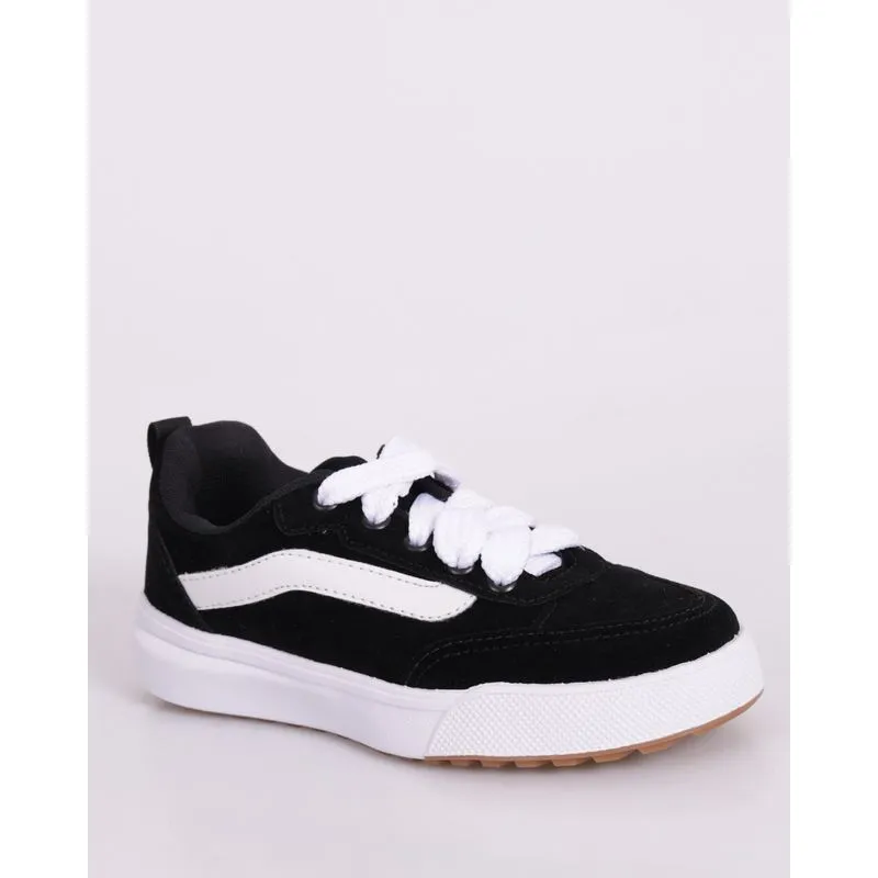 Tênis Infantil Casual com Recortes Preto 35