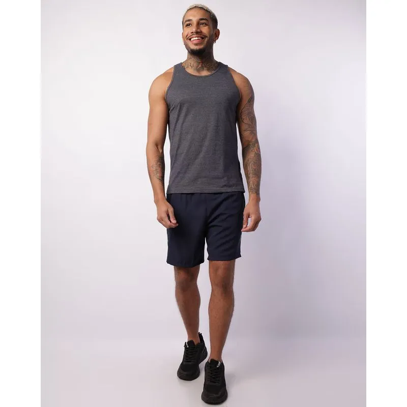 Bermuda Esportiva Masculina Bolso com Zíper Marinho M