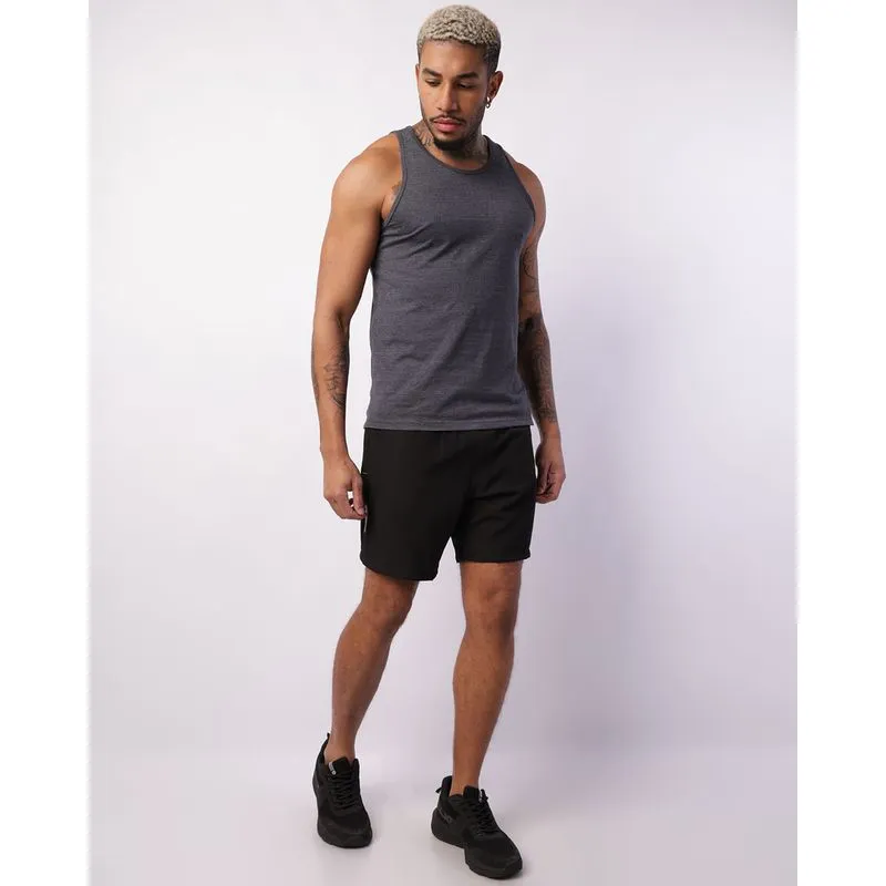 Bermuda Esportiva Masculina Bolso com Zíper Preta M
