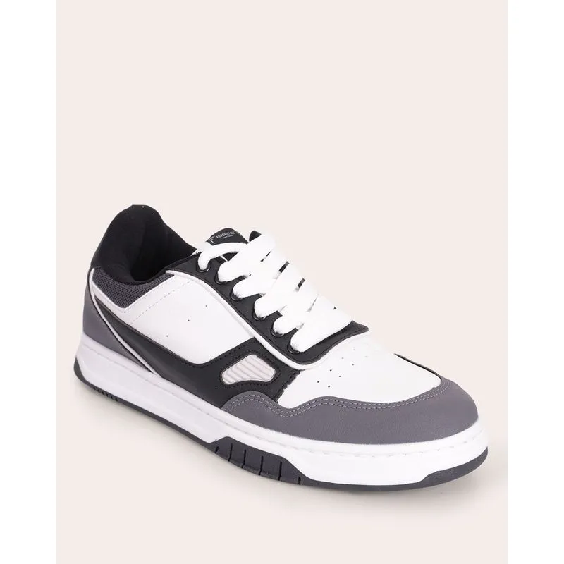 Tênis Masculino Casual com Recortes Cinza 41