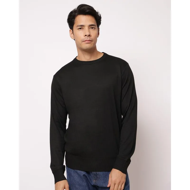 Suéter Masculino Tricô Básico Preto M