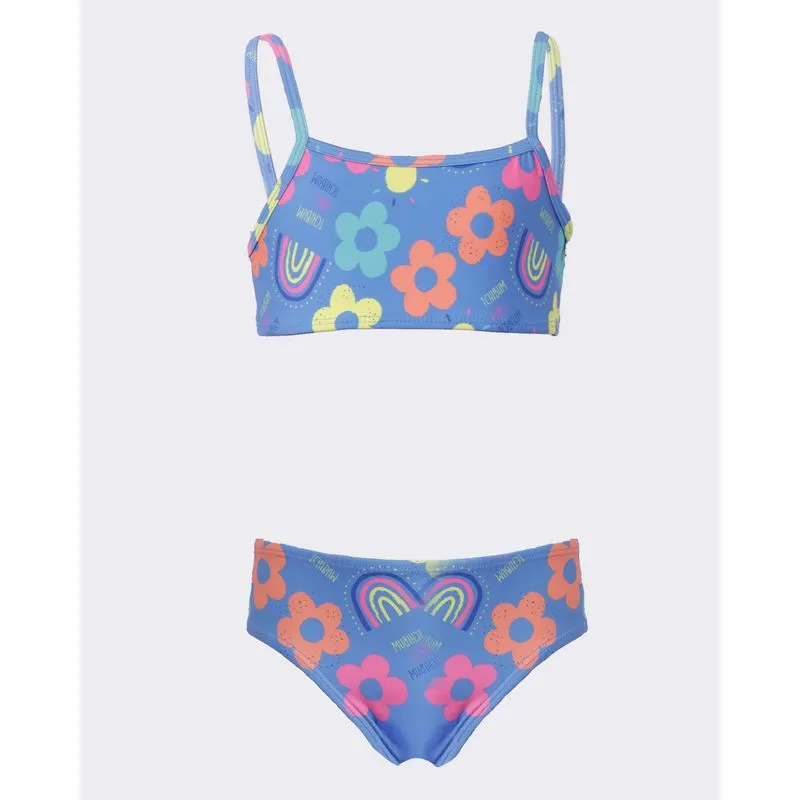 Conjunto Biquíni Infantil Estampado Azul 10