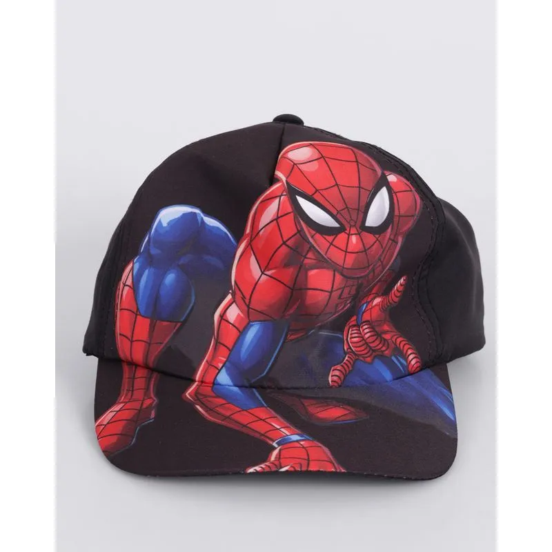 Boné Infantil Marvel Homem Aranha Preto UN