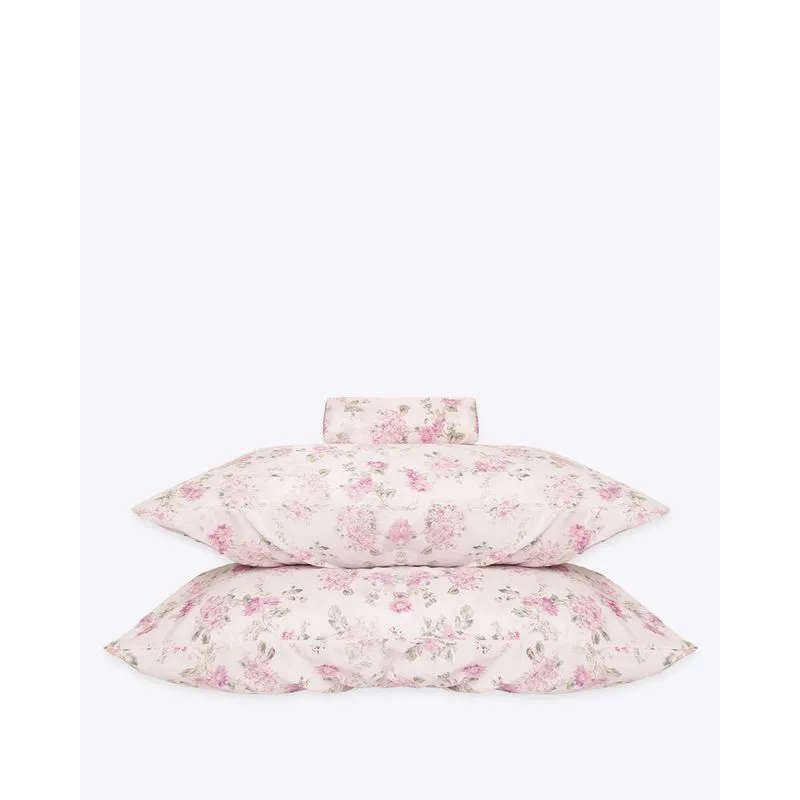 Jogo de Cama Casal 3 Peças Arte & Cazza Estampado Lilás UN