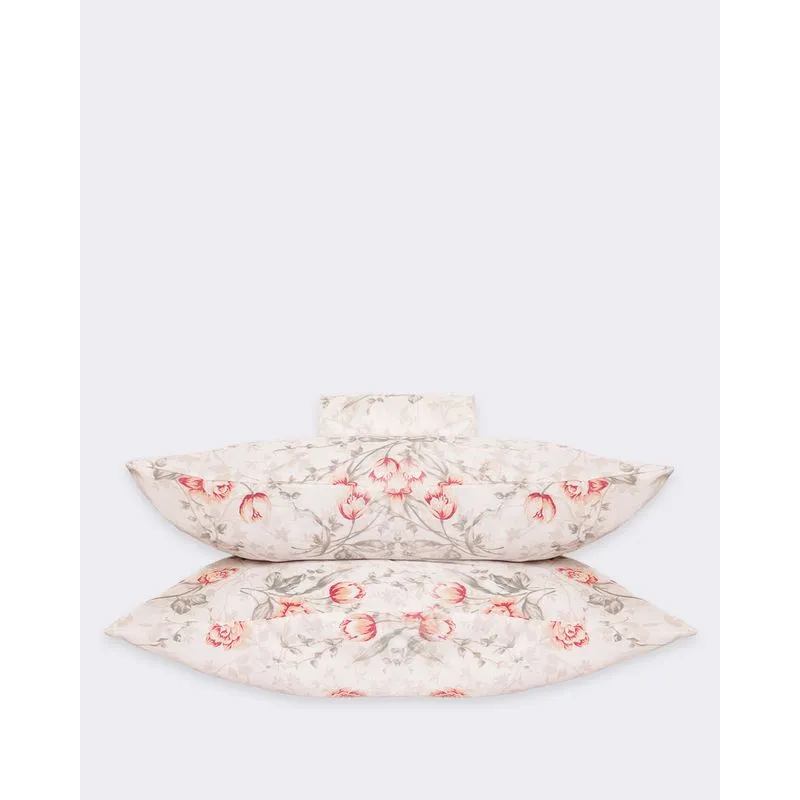 Jogo de Cama Casal 3 Peças Arte & Cazza Estampado Branco UN