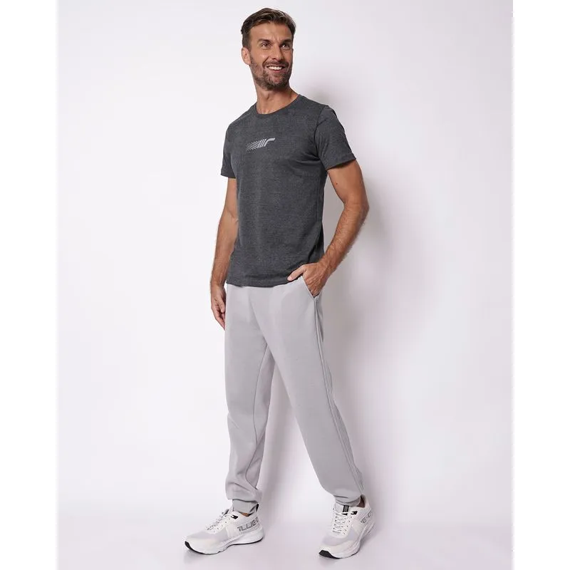 Calça Moletom Masculino Fitter Jogger com Bolsos Cinza P