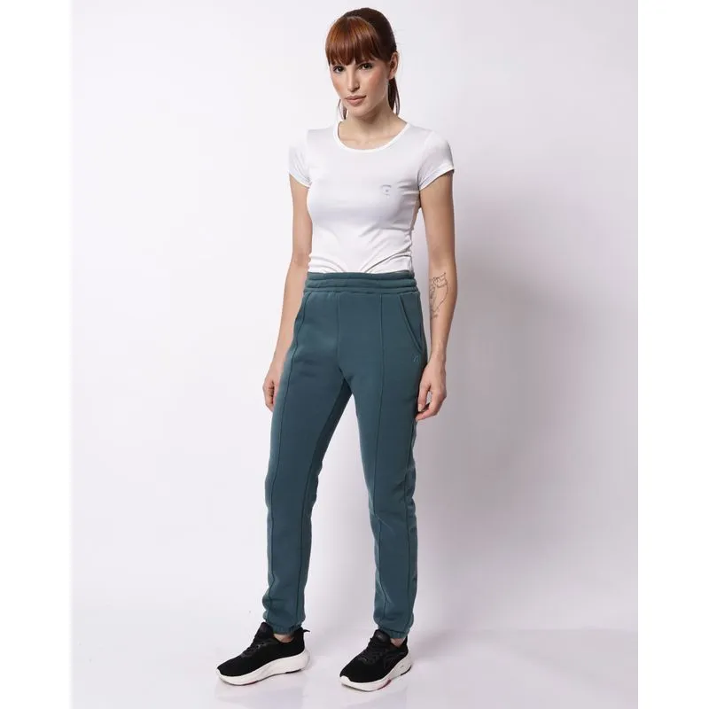 Calça Moletom Feminina Fitness Jogger Fitter Verde XG