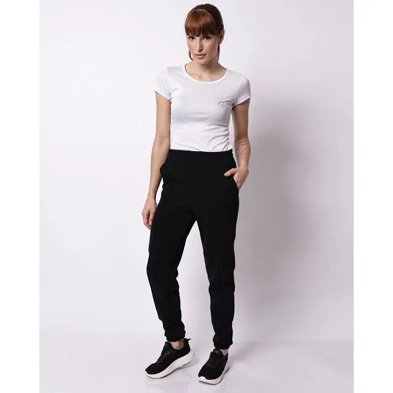 Calça Moletom Feminina Fitness Jogger Fitter Preta M