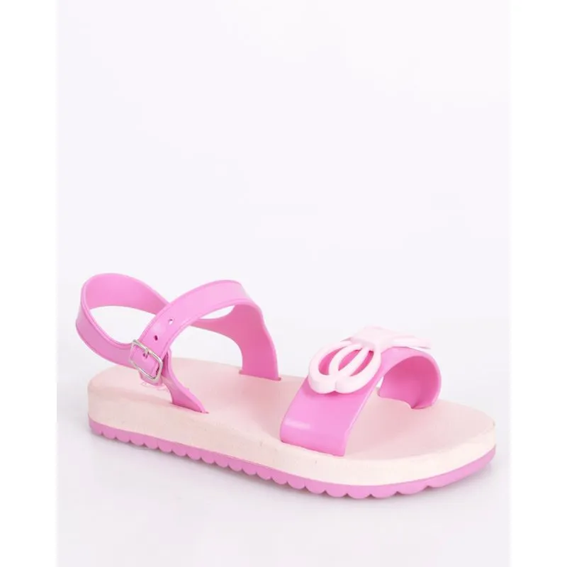 Sandália Infantil Aplique Lacinho Rosa 29/30