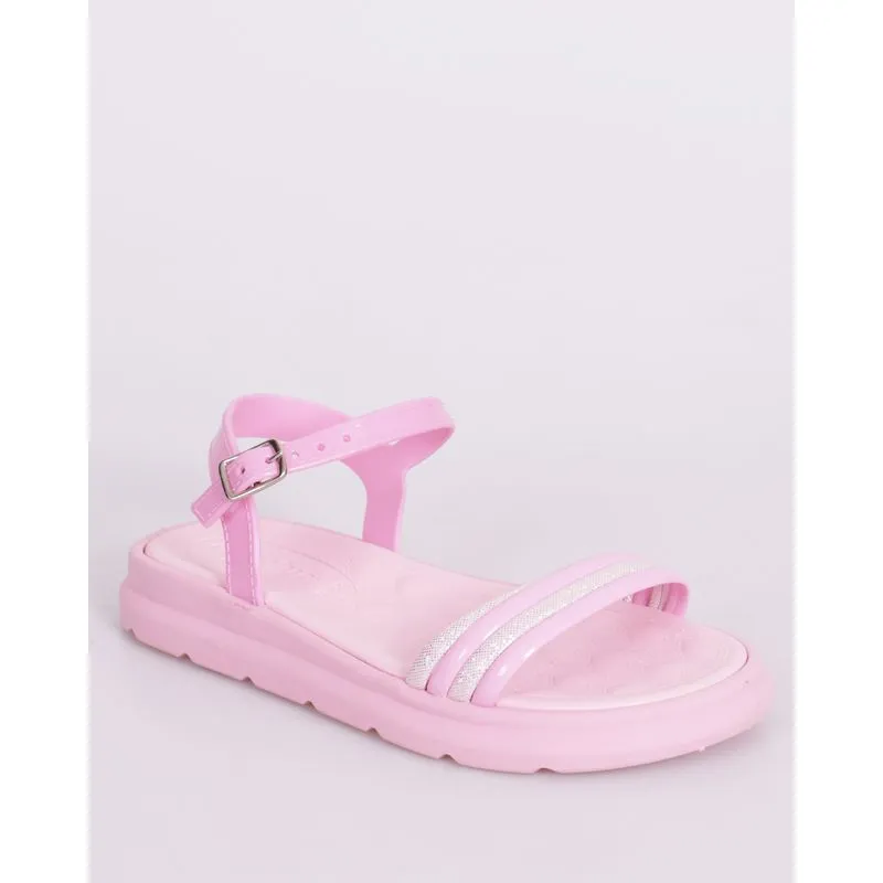Sandália Infantil Fivela com Glitter Rosa 31/32
