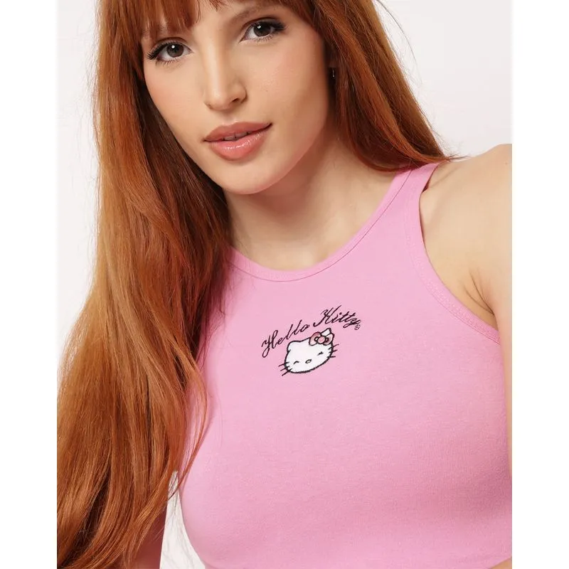 Regata Feminina Hello Kitty Nadador Rosa P
