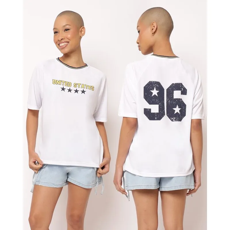 Camiseta Feminina Dry Fit com Estampa Branca P