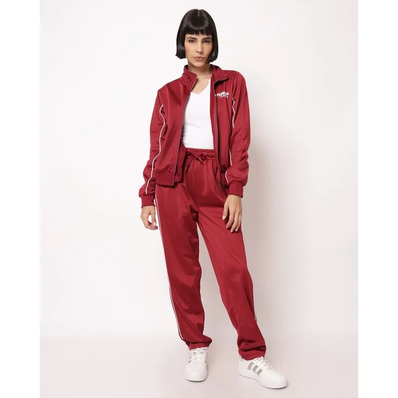 Calça Feminina Helanca com Amarração Vinho M