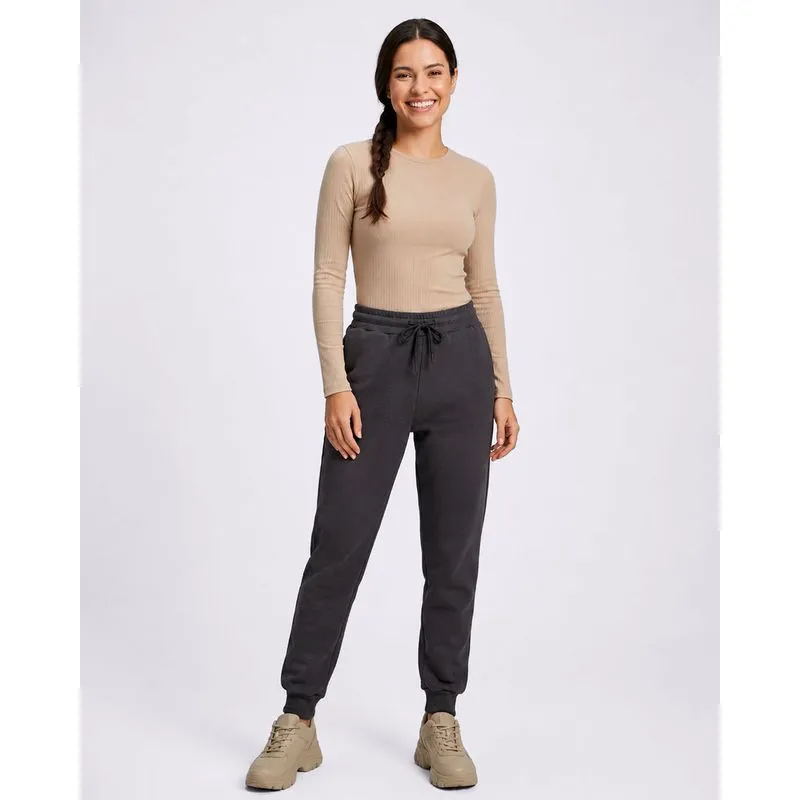 Calça Moletom Feminina Jogger com Bolso Cinza G