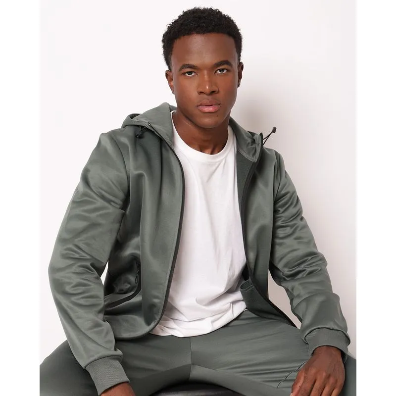 Jaqueta Masculina Fitter com Capuz Verde P