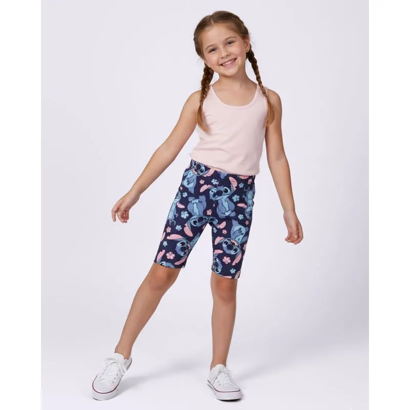 Bermuda Ciclista Infantil Disney Stitch Marinho 8
