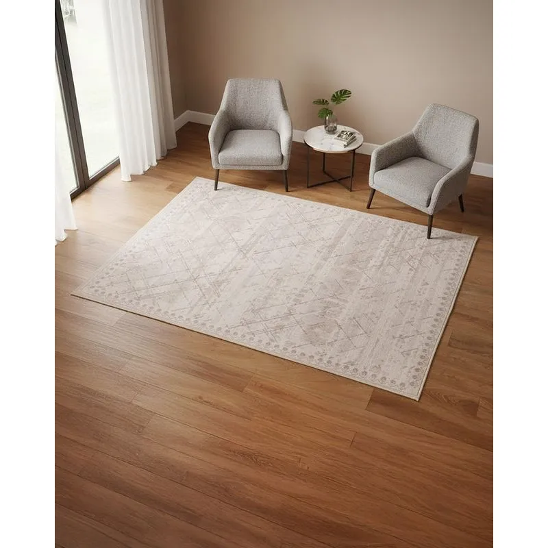 Tapete Flannel Fluffy 100cm X 140cm Estampado Off White UN