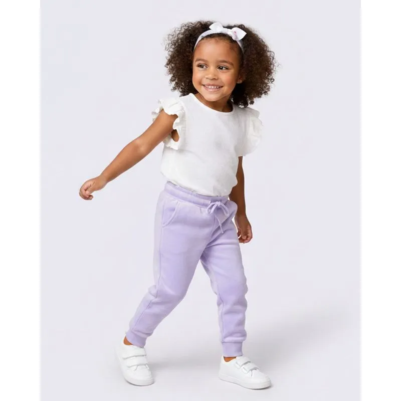 Calça Bebê Jogger Lisa Plush com Bolsos Lilás 2