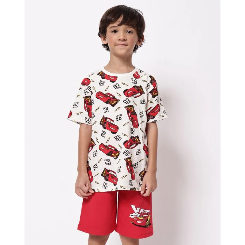 Conjunto Infantil Algodão Disney McQueen Off White 4