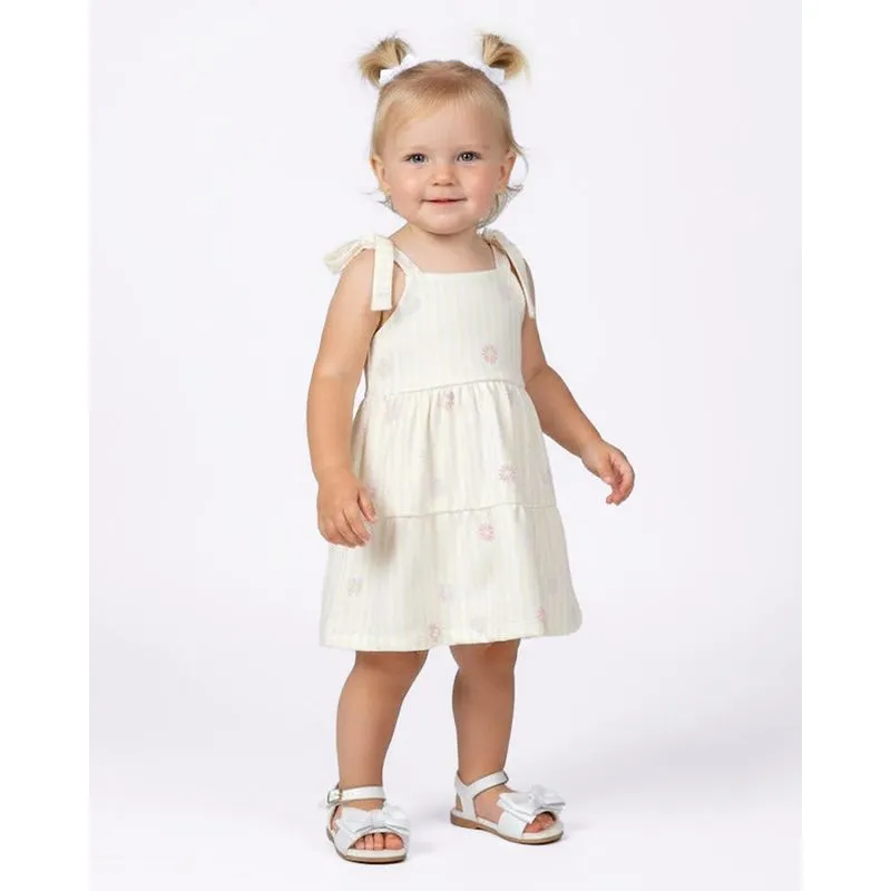 Vestido Bebê Estampa Margaridas Amarelo Claro 3