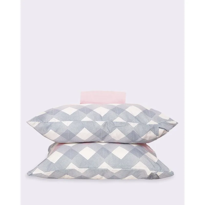 Jogo de Cama Casal 3 Peças Arte & Cazza com Estampa Rosa UN