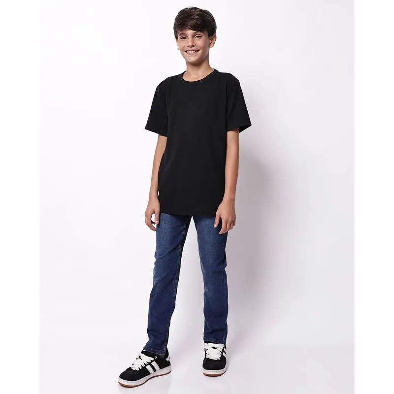 Calça Jeans Juvenil Slim Azul 16
