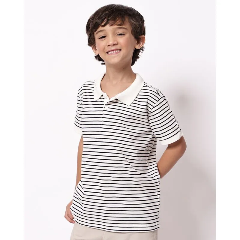 Camisa Polo Infantil Listrada Off White 4
