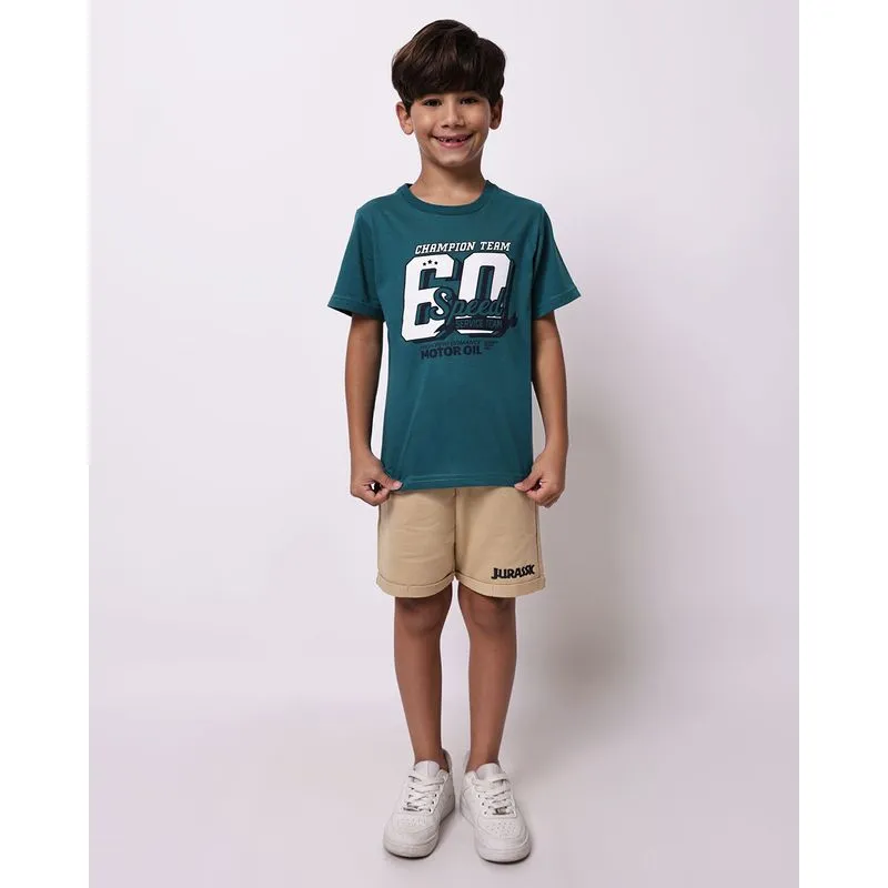 Bermuda Infantil Moletinho com Bolsos Bege 8