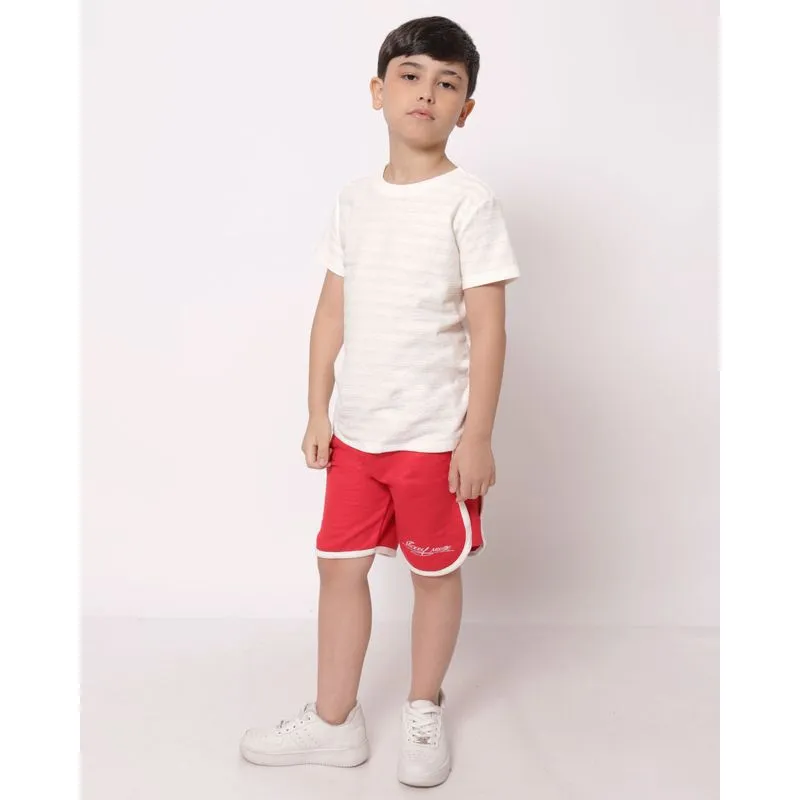 Bermuda Infantil Moletinho Disney Estampa Mickey Vermelho 6