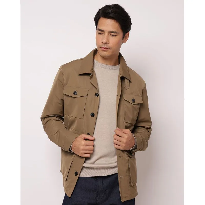Jaqueta Masculina Parka com Bolsos Verde GG