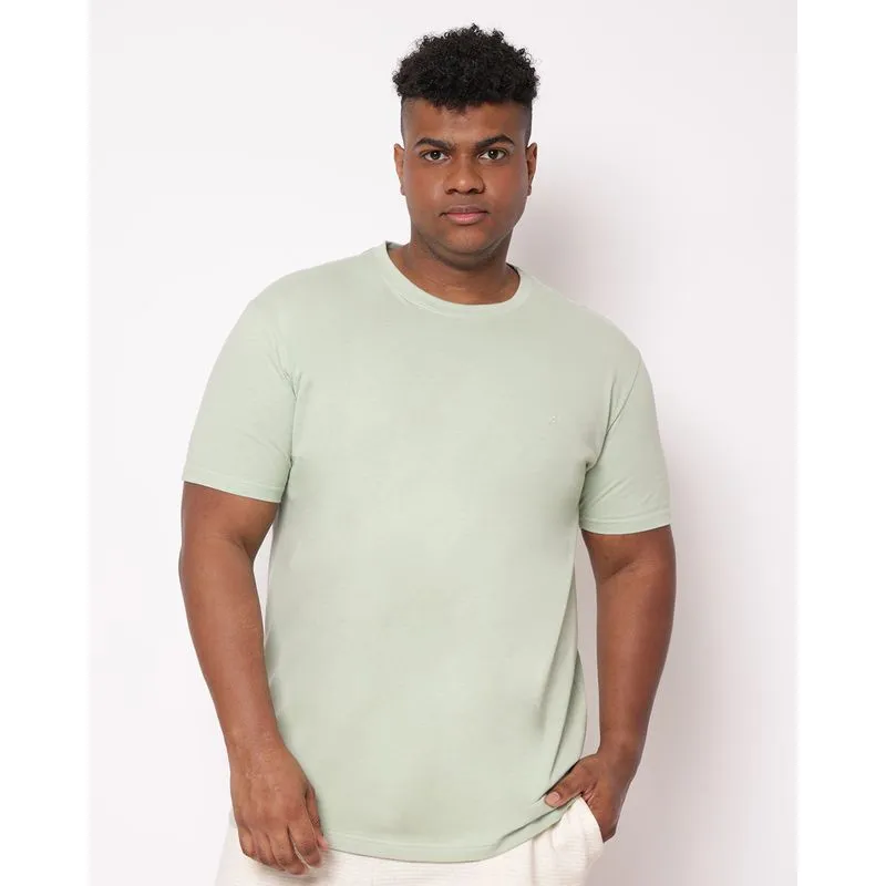Camiseta Plus Size Masculina Básica Verde G3