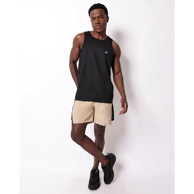 Bermuda Esportiva Masculina Fitter com Recortes Bege G