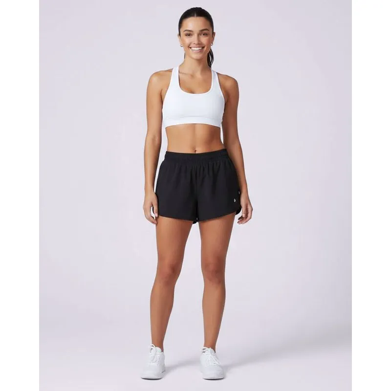 Shorts Fitness Feminino com Recorte Lateral Preto GG