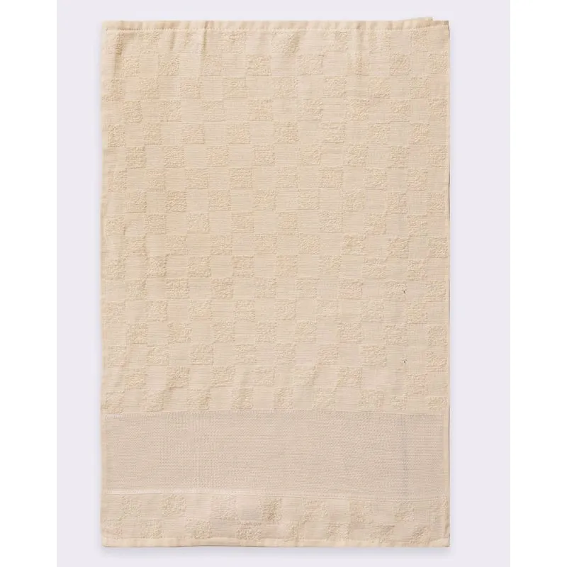 Pano de Copa Para Bordar 45cm x 70cm Bege UN