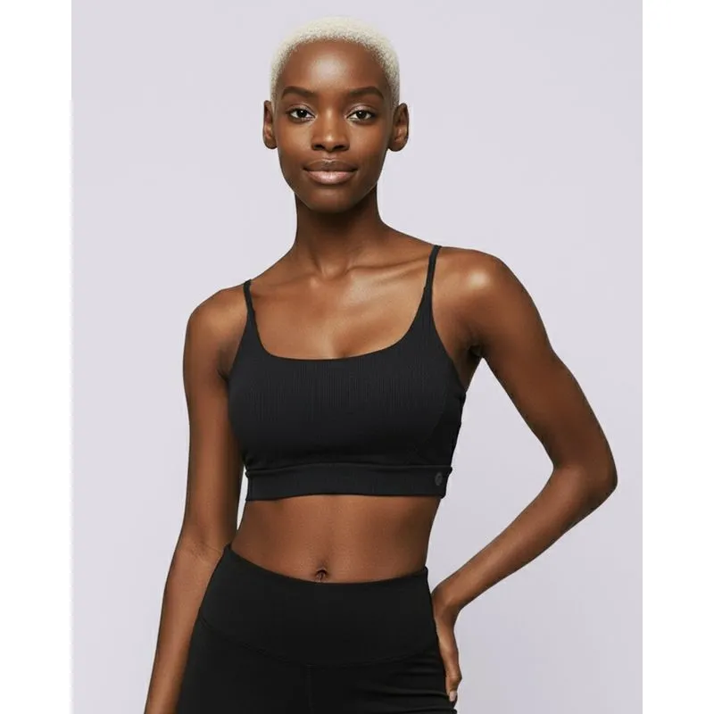 Top Fitness Feminino Fitter com Bojo Removível Preto XG
