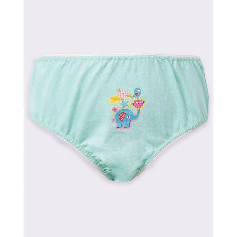 Calcinha Juvenil Avulsa Tam 12 com Estampas Sortidas Verde 12