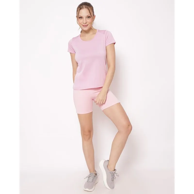 Short Fitness Feminino Ciclista Fitter com Bolsos Rosa M