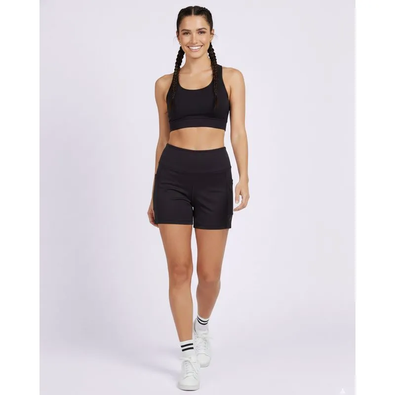 Short Fitness Feminino Fitter com Bolso Preto G