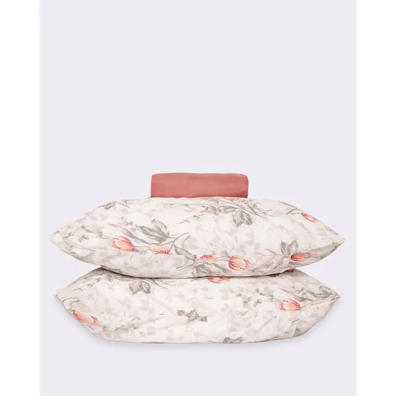 Jogo de Cama Casal 3 Peças Arte & Cazza Rosa UN