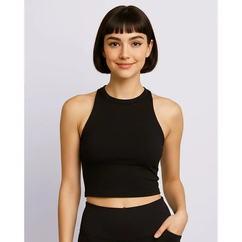 Regata Fitness Feminina Poliamida Fitter Preta M