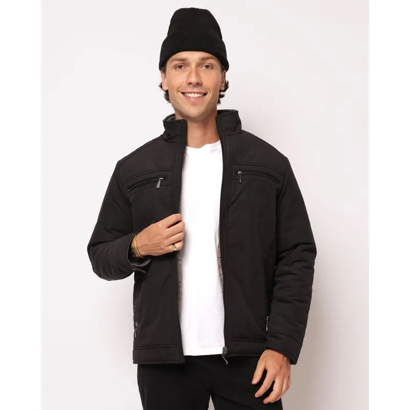 Jaqueta Masculina Puffer Dupla Face Preta P