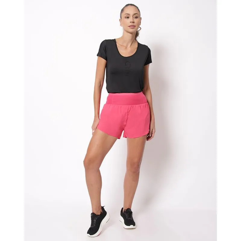 Short Fitness Feminino com Forro Fitter Pink M