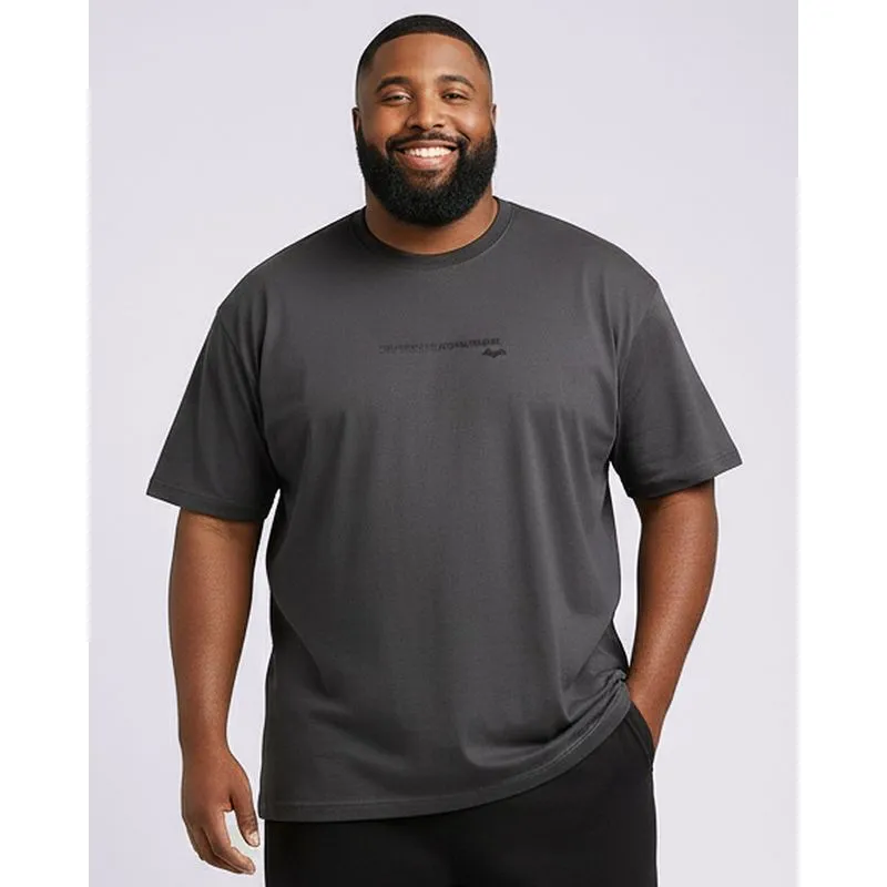 Camiseta Plus Size Masculina Algodão DC Comics Batman Cinza G3