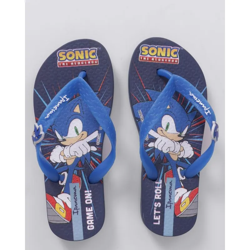 Chinelo Ipanema Infantil Sonic Azul 23/24